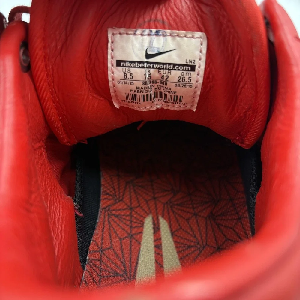 Nike Kobe X Mid EXT Shoes Mens Size 8.5 Red Gum‎ B Graded Sneakers 801366-600